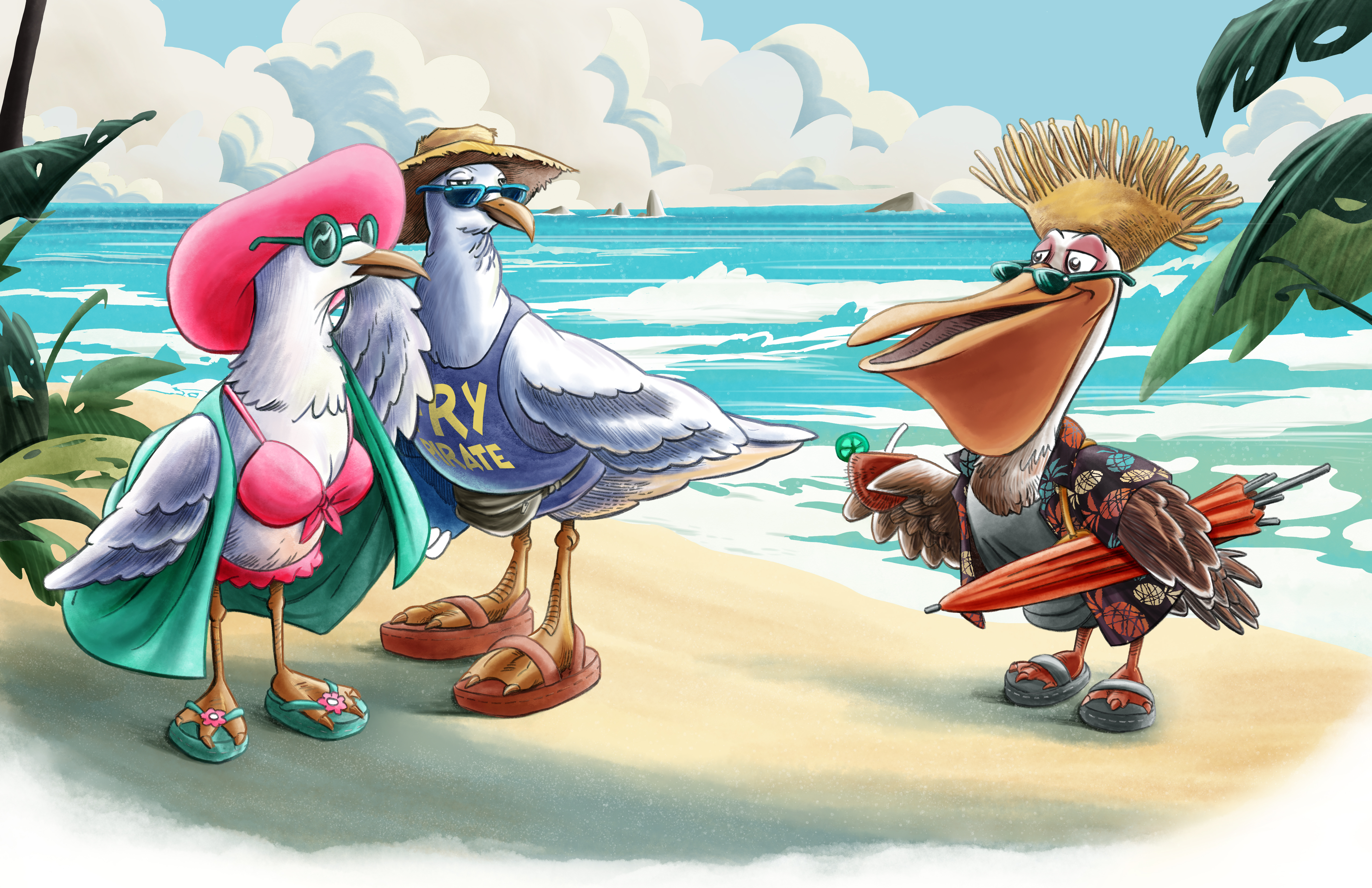 Beach Bum Birds