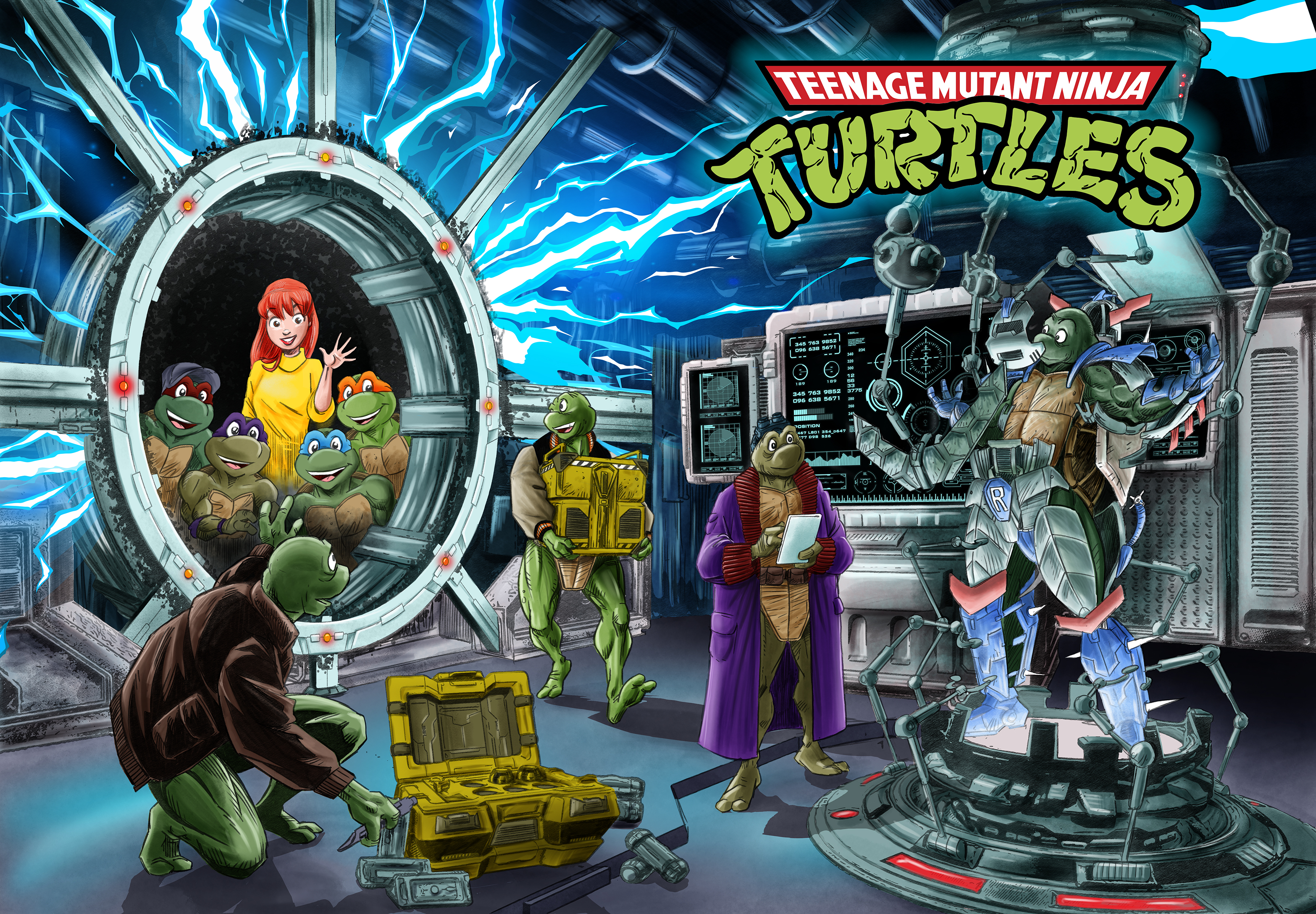 Teenage Mutant Ninja Turtles Adventures overseas cover