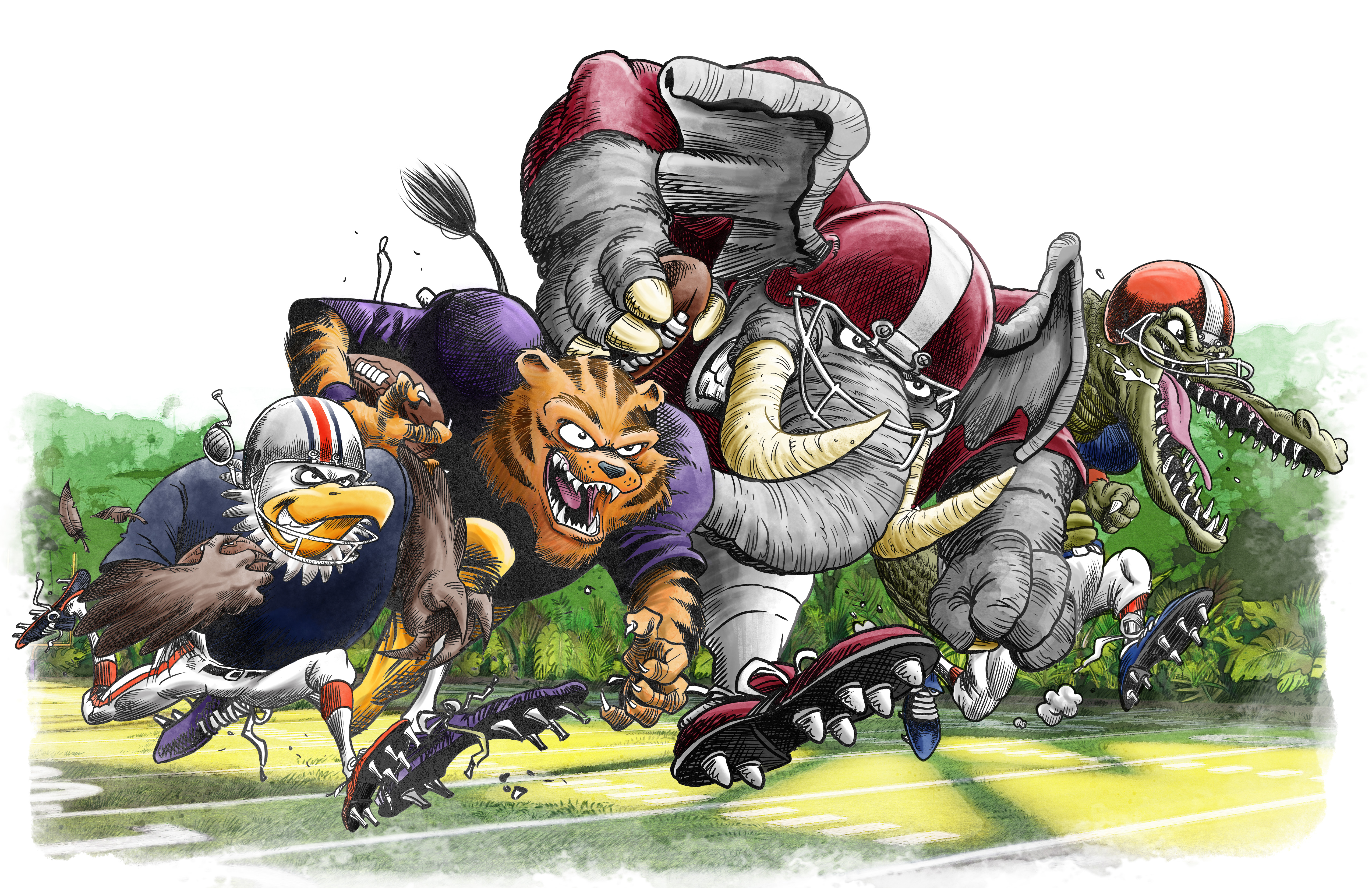 College Football Animals