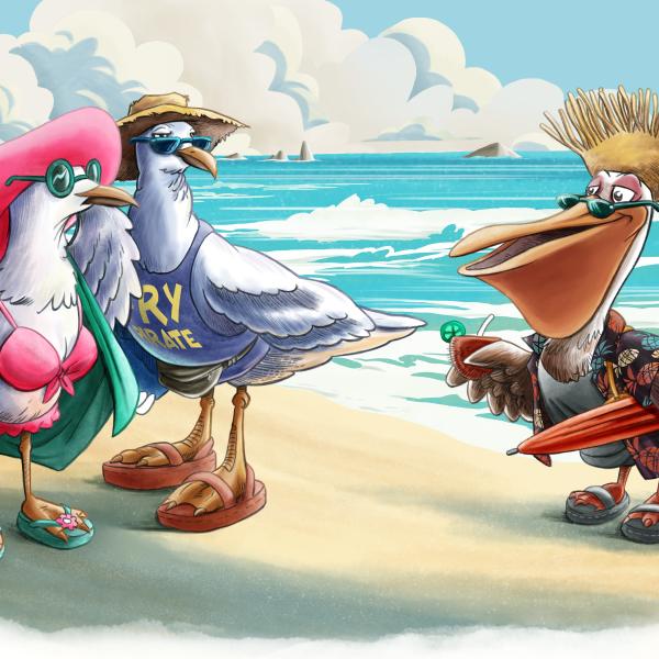 Beach Bum Birds