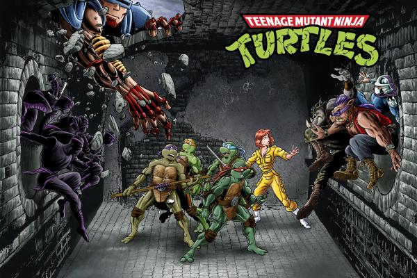 Teenage Mutant Ninja Turtles Adventures overseas reprint cover